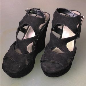 Suede Wedges